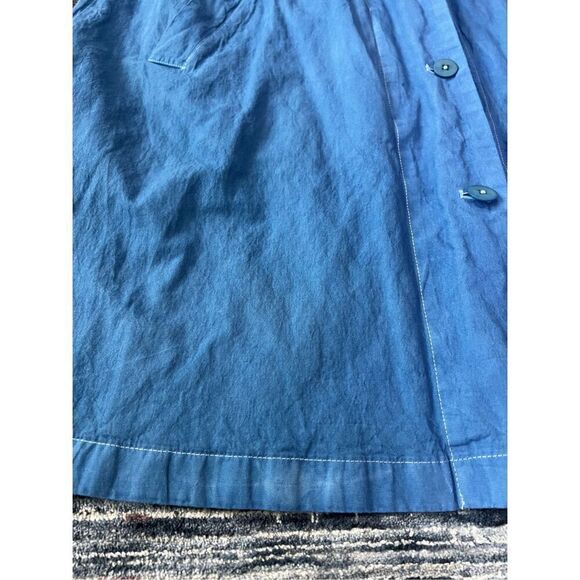 Eileen Fisher light weight blue cotton blend coat jacket size M - Picture 9 of 10